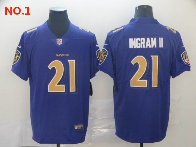 Men's Baltimore Ravens 21 Mark Ingram Jerseys-32